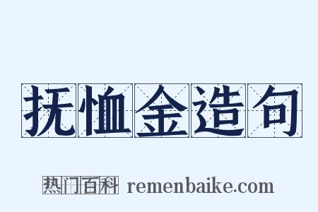 抚恤金造句是什么意思的图片